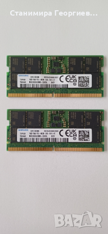 нова 32GB SAMSUNG DDR5 SODIMM ( памет за лаптоп ) , снимка 1 - Лаптопи за игри - 44839947