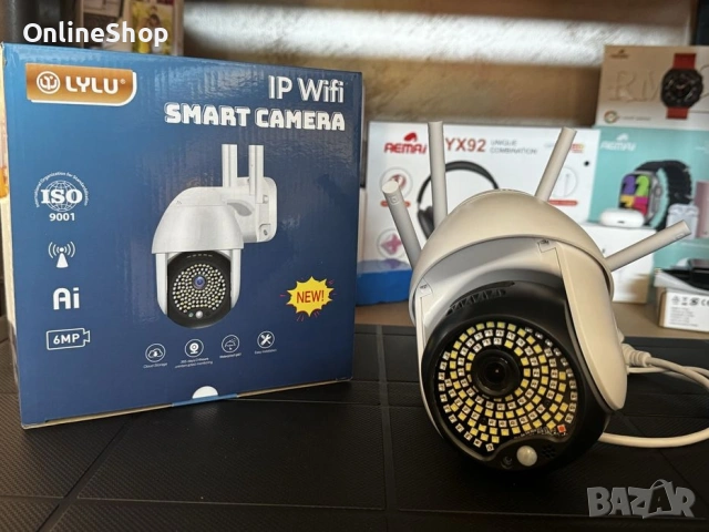 ПРОМО!!! Водоустойчива WIFI FULL HD 68 LED 320° въртяща се камера, снимка 11 - Друга електроника - 53130303