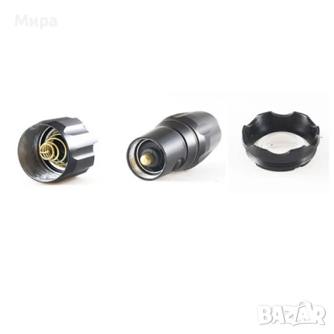 Фенер  CREE T6 с телескопичен фокус, LED лампа, корпус от  алуминиева сплав FL4, снимка 6 - Лед осветление - 50544271