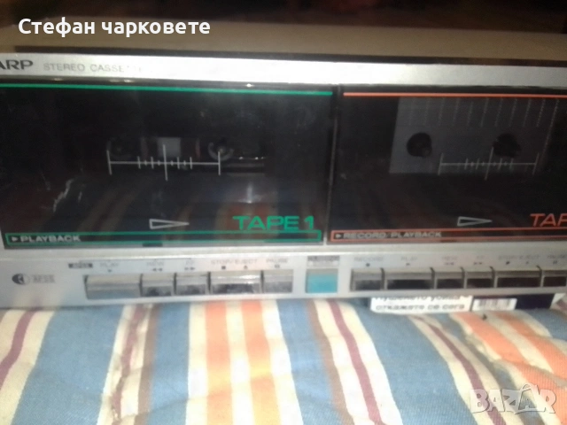 Двукасетачен дек SHARP японски, снимка 4 - Декове - 53192506
