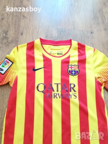 Nike FC Barcelona 2013-14 Away - юношеска футболна тениска 147-158см., снимка 3 - Детски тениски и потници - 48882512