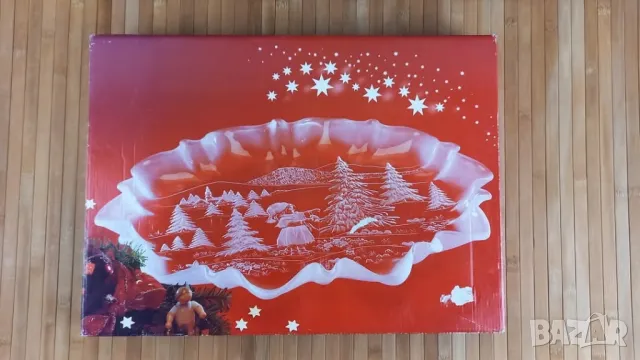 Стъклено коледно плато - Walther, Германия, снимка 4 - Други - 49767088