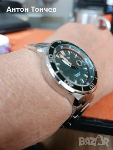 Цитизен еко драйв 20 бара 45 мм, снимка 4 - Мъжки - 53434460