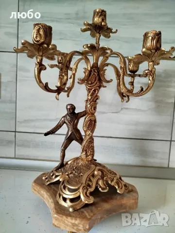 БРОНЗОВИ СВЕЩНИЦИ , снимка 13 - Други ценни предмети - 49245708