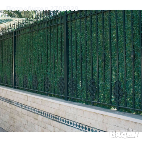 Декоративно оградно пано изкуствена трева 150x3 метра, снимка 4 - Огради и мрежи - 44560765