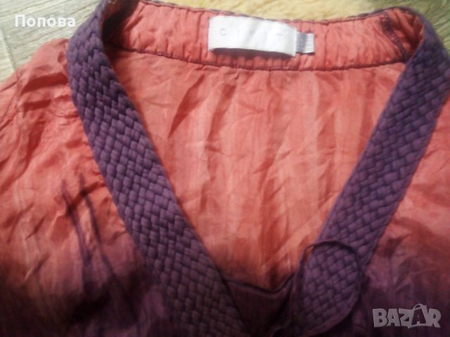 Маркова копринена туника/рокля/100%чиста коприна/, снимка 6 - Рокли - 40953913