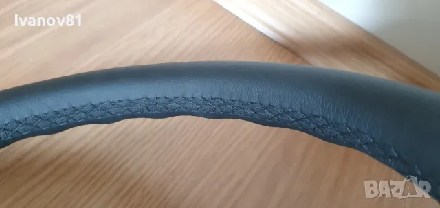 Bmw E30 M3 EVO 89' Sport Steering Wheel small 370mm Full Leather 2226086 м волан бмв е30 KBA 70121, снимка 7 - Части - 49333343