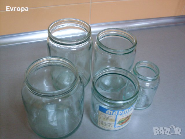 Стъклени буркани- чисти., снимка 4 - Буркани, бутилки и капачки - 34312311