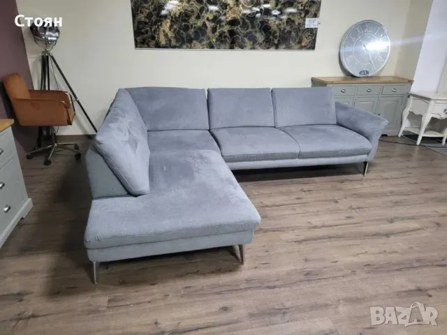 ПРОМОЦИЯ!!! Сив ъглов диван от плат "ZE-EM22011", снимка 8 - Дивани и мека мебел - 48307441