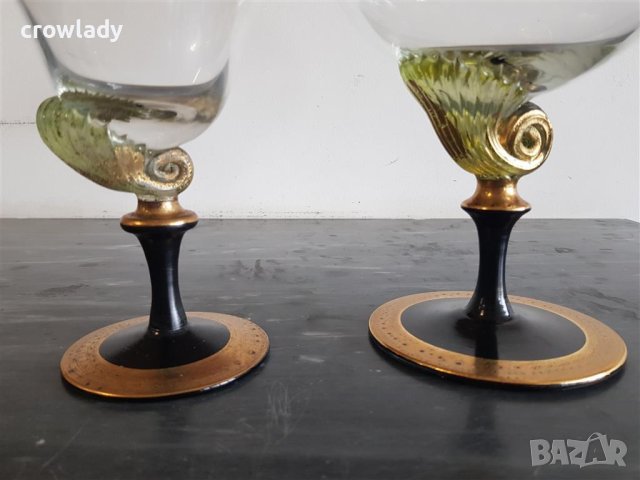 Дизайнерско и авторско Elime ръчно стъкло Мурано Чаша и Купа, снимка 9 - Декорация за дома - 40919496