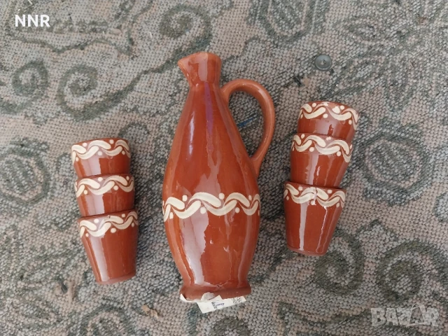 Керамичен сервиз ретро, снимка 1