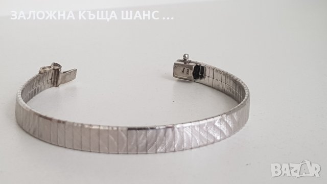 Vintage, стара красива сребърна гривна от 70-те години, 835 проба ! , снимка 5 - Антикварни и старинни предмети - 40298251