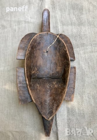 Стара африканска маска #4, снимка 4 - Антикварни и старинни предмети - 42344191