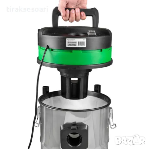 Немска Прахосмукачка за сухо и мокро почистване 30л ROCKFORCE 1200w, снимка 5 - Други инструменти - 47875664