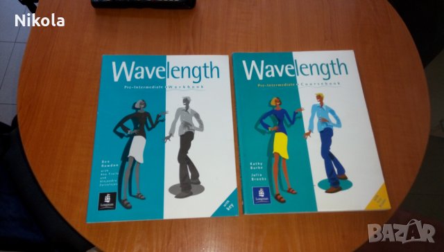 Wavelength Pre-Intermediate Учебник и тетрадка по английски език, снимка 1 - Чуждоезиково обучение, речници - 34094816