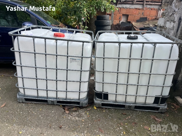 Бидон 1 тон с желязна решетка