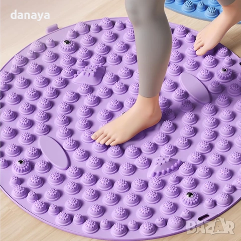 6474 Масажор за крака против умора, масажна подложка за рефлексология на стъпалата, 52 см, снимка 2 - Масажори - 53705623