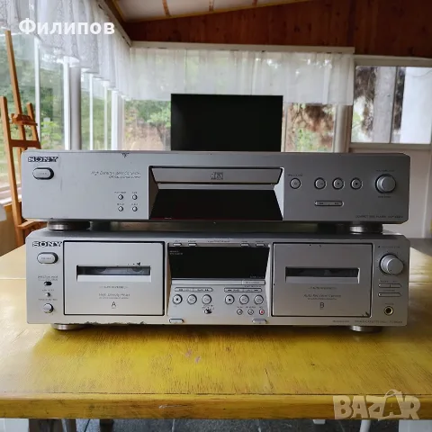 Sony CDP-XE270 и Sony TC-WE475