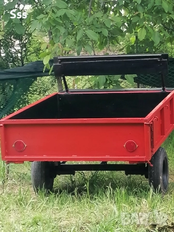 Ремарке за мотофреза със спирачки , снимка 2 - Ремаркета - 52968587