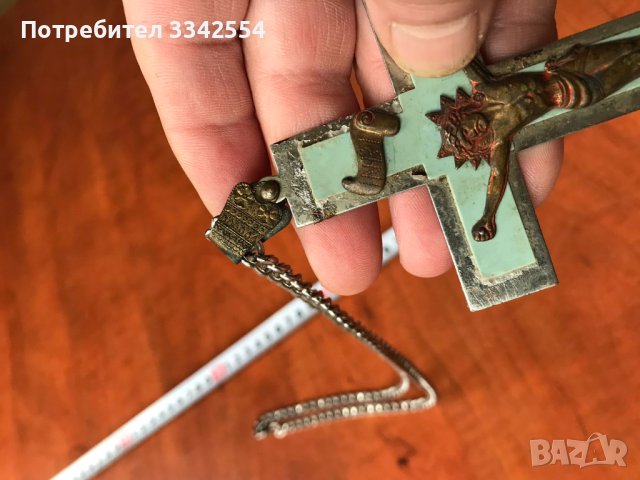 КРЪСТ ИКОНА МЕТАЛ РЕЛЕФ, снимка 4 - Други ценни предмети - 44458014