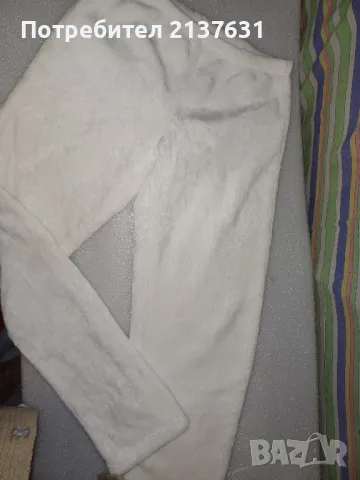 ДЕТСКО БЯЛО ПУХЕНО ДОЛНИЩЕ за 10 - 11 годишно момиче 