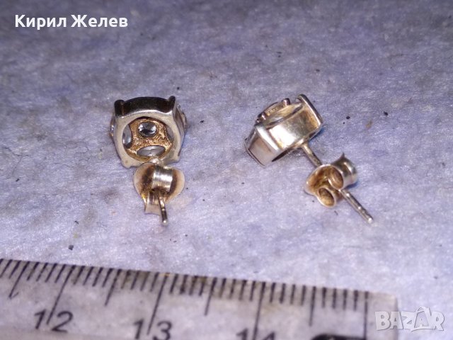 НЕЖНИ КЛАСИЧЕСКИ СКЪПОЦЕННИ СРЕБЪРНИ ОБЕЦИ СРЕБРО 925 с ЮВЕЛИРНО ФАСЕТИРАНИ КАМЪНИ БЯЛ ТОПАЗ 38530, снимка 10 - Обеци - 41451024