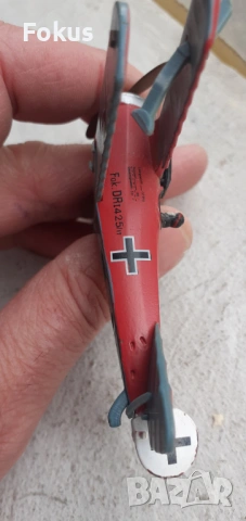 Малко колекционерско метално самолетче играчка, снимка 3 - Антикварни и старинни предмети - 53335815