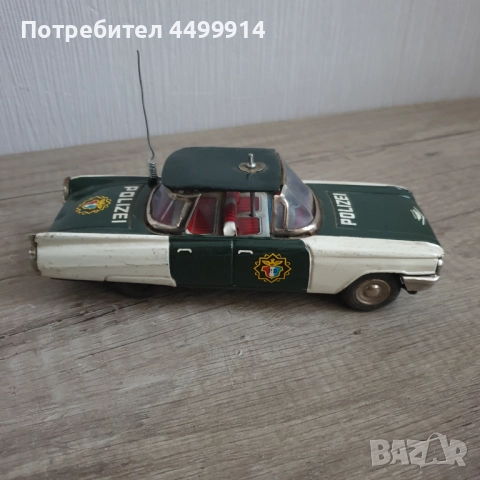 Стара ламаринена количка играчка Ichiko Japan 1960, снимка 3 - Колекции - 52380354