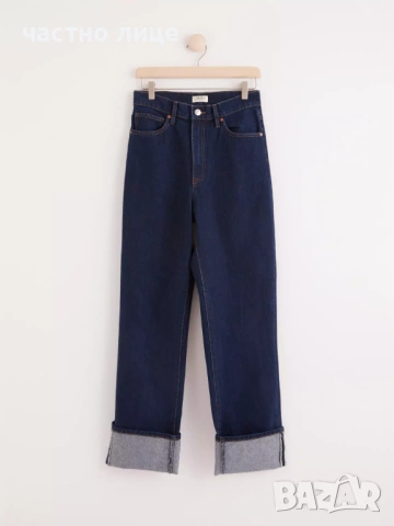 FRANKA High waist straight jeans with extra long leg, снимка 2 - Дънки - 53829497