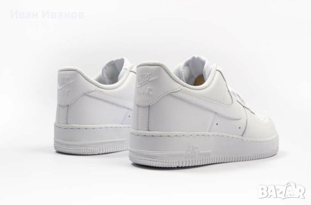 оригинални маратонки  Nike Air Force 1 07 Men's Shoes WhiteWhite номер 45,5-46, снимка 7 - Маратонки - 41047132