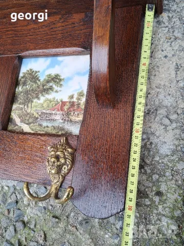 ретро дървена закачалка, снимка 10 - Закачалки - 48689196