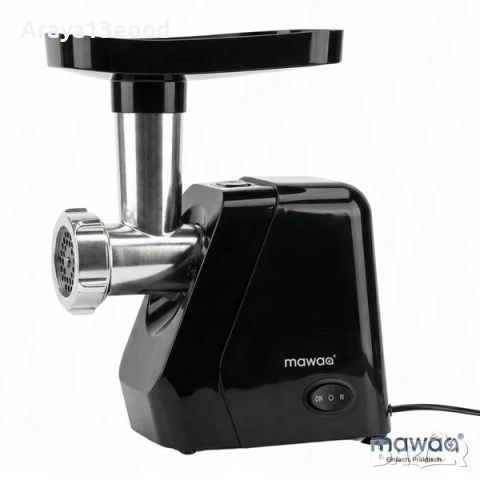 Електрическа месомелачка mawaa® с Reverse функция и приставка за наденици, снимка 2 - Месомелачки - 53735154