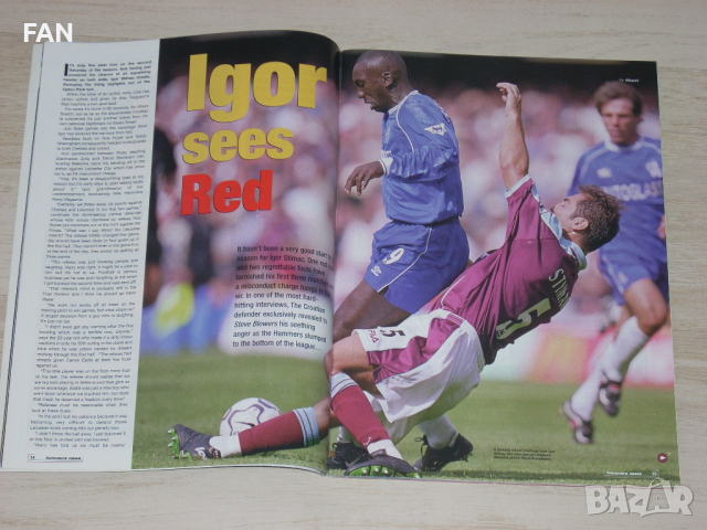 Уест Хям Юнайтед официални клубни списания "HAMMERS News" от 2000 до 2002 г., снимка 3 - Фен артикули - 36322597