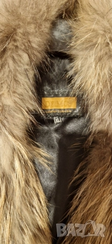 Кожено яке със естествен косъм, снимка 4 - Якета - 52189950