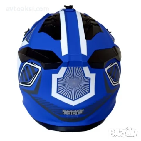 Каска Мотор Крос/АТВ/Бъги/Вело два Цвята, снимка 9 - Аксесоари и консумативи - 50109219