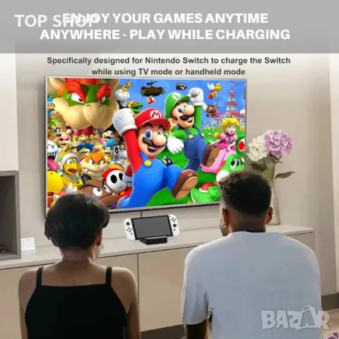 Switch TV Dock, Aukuoy докинг станция за Nintendo Switch/Switch OLED, 6-в-1, снимка 3 - Игри за Nintendo - 48697665