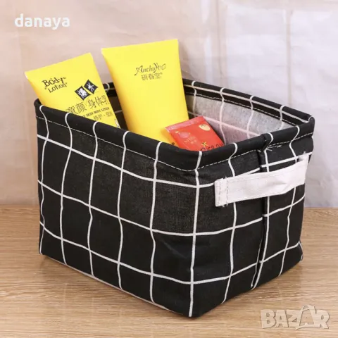 5259 Текстилна сгъваема кошница за съхранение, 20x14x16cm, снимка 9 - Органайзери - 47386008