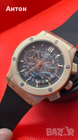Мъжки часовник Hublot с автоматичен механизъм, снимка 3 - Мъжки - 50988439