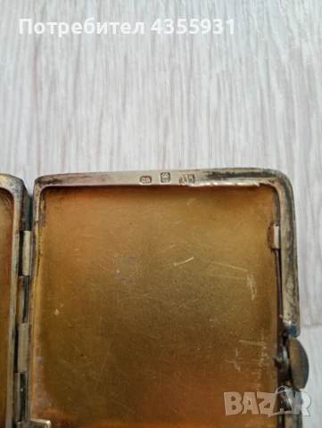 старинна сребърна табекера Старо сребро 935 стара табакера , снимка 4 - Антикварни и старинни предмети - 50674802