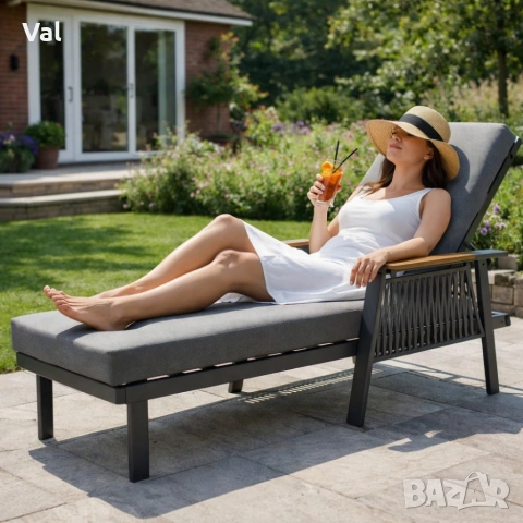 Шезлонг SKOPJE - комфорт, лукс и пълен релакс, снимка 5 - Градински мебели, декорация  - 53822746