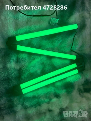 Многоцветна сгъваема LED лампа 137 см с дистанционно, снимка 2 - Светкавици, студийно осветление - 53748025