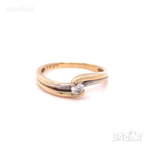 Златен дамски пръстен 2,11гр. 9кр. проба:375 размер:53 модел:32720-2, снимка 1