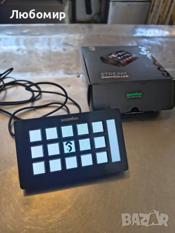 SOOMFON Stream Controller, устройство за управление на стрийминг с 15 LCD макро клавиша, , снимка 3 - Друга електроника - 53256458