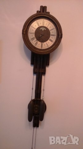 Стенен часовник с махало механичен, снимка 5 - Стенни часовници - 34450516