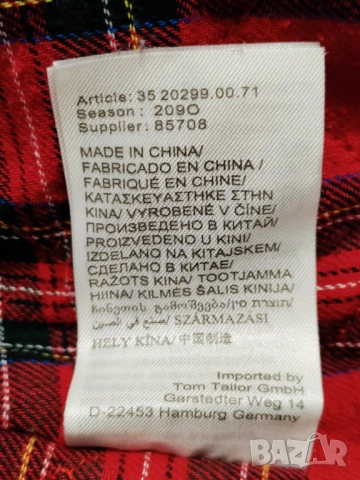 Тъмносиньо палтенце Tom Taylor Denim с качулка, снимка 4 - Палта, манта - 52054941