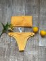 Нов патешко жълто бански костюм сет две части комплект М рипс рипсен , снимка 2