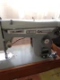 Старинна преносима електрическа работеща Японска шевна машина, снимка 3