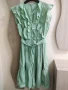 Памучна рокля,  цвят мента, L/XL, снимка 2