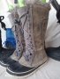 КАТО НОВИ  водоустойчиви апрески SOREL® Snow Boots original, 35 - 36 топли боти,100% естествена кожа, снимка 2