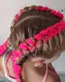 🩷Боксьорски Плитки 🌸Box braids Детски прически Опашки Бохо Туистъри Ариел Къдрици Афро Канекалон , снимка 6